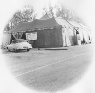 TEMPORARY THEATER TENT, 1957