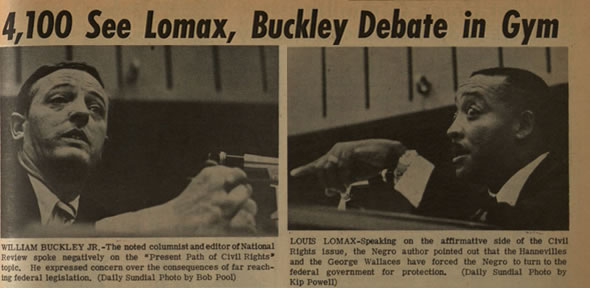 DAILY SUNDIAL, DECEMBER 12, 1965 “4,100 SEE LOMAX, BUCKLEY DEBATE IN GYM”