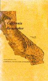 California Geographer Cover 1973-74