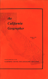 California Geographer Cover 1977