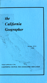 California Geographer Cover 1978