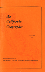California Geographer Cover 1979
