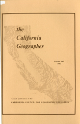 California Geographer Cover 1982