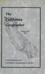 California Geographer Cover 1990