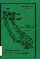 California Geographer Cover 1996