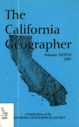 California Geographer Cover 1997