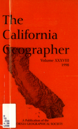 California Geographer Cover 1998