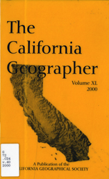 California Geographer Cover 2000