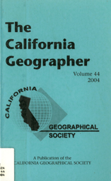 California Geographer Cover 2004