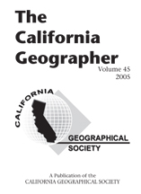 California Geographer Cover 2005