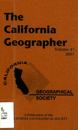 California Geographer Cover 2007