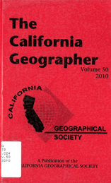 California Geographer Cover 2010