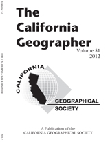 California Geographer Cover 2012