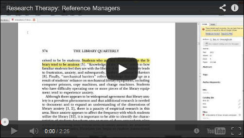 Research Therapy video screenshot