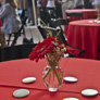 Table setting at the Grand Opening reception
