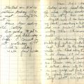 Diary entry for February 6, 1942: "Right now I am lying on my bunk . . ." Diary entry for February 6, 1942: "Right now I am lying on my bunk . . ."
