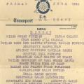 Dinner menu from June 26 on the U.S. Grant
