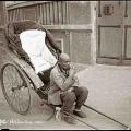 Rickshaw puller, smoking Rickshaw puller, smoking