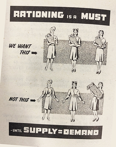 Illustration from The Story of War Time Rationing, Los Angeles County Federation of Labor Collection
