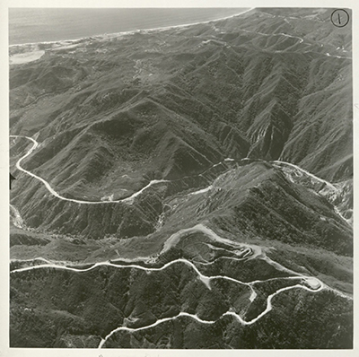 Photo 1 of 21 of Aerial Views of Proposed Malibu Freeway through Malibu Canyon to Coast