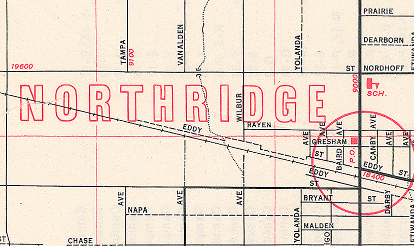 image of Northridge map