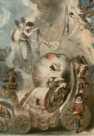 Victorian sheet music, detail of Cinderella