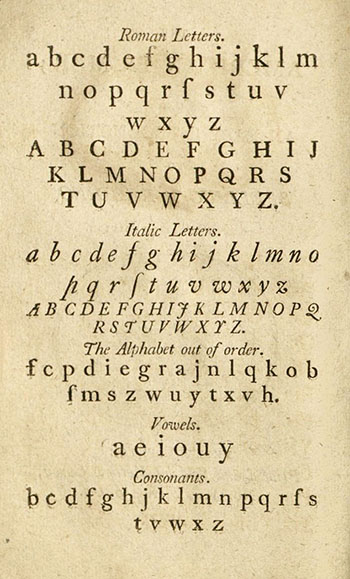 A 19th century alphabet primer