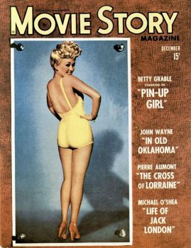 Movie Story magazine with pin-up cover featuring Betty Grable