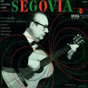 Cover, An Evening With Andrés Segovia, 1954