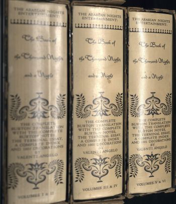 The Book of the Thousand Nights and a Night, 6 volume, 1934 reprint of the Richard Burton edition