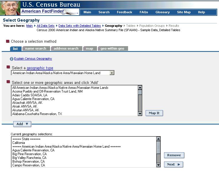 American Indian and Alaska Native Summary File 