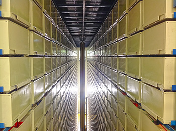 Automated Storage and Retrieval System (ASRS) at the Oviatt Library