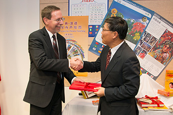 Dean Mark Stover and Chinese Consulate Jian Liu