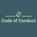 Logo with paper icon and the words Code of Conduct