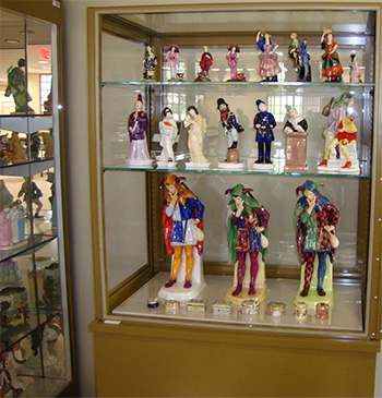 Gilbert and Sullivan Exhibition Display Cases in the Gohstand Reading Room