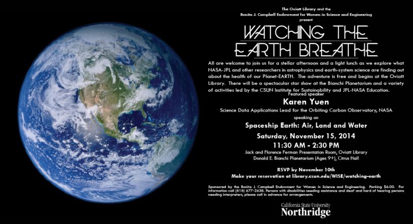 Watching the Earth Breathe Flyer Image