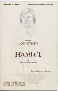 JON VOIGHT PLAYS HAMLET AT CSUN, MARCH 1976