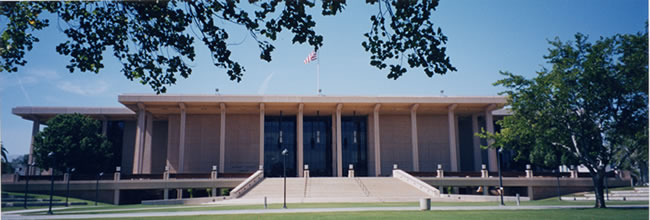 Oviatt Library post-reconstruction, 2001.