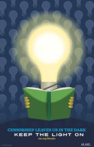 book being read by a lightbulb