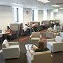 Comfortable and quiet group study and individual study area in our West wing.