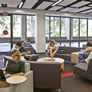 With our reconfigured library core, students can enjoy our naturally bright and open spaces.