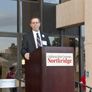 Library Dean Mark Stover speaks at the Grand Opening