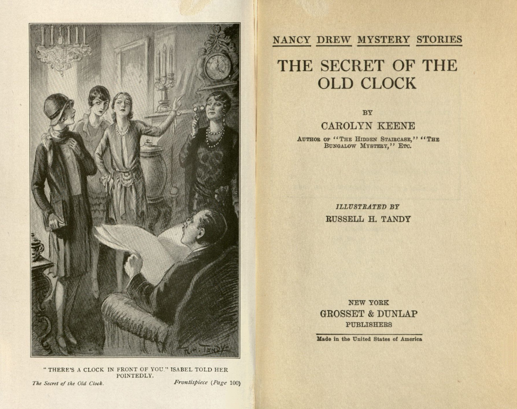 Nancy Drew Mystery Stories The Secret Of The Old Clock Csun University Library