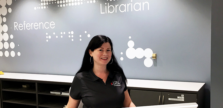 Librarian Laura Wimberley