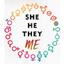 cover of book she, he, they, me