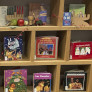 Bookshelf with Books, Toys and Decorations