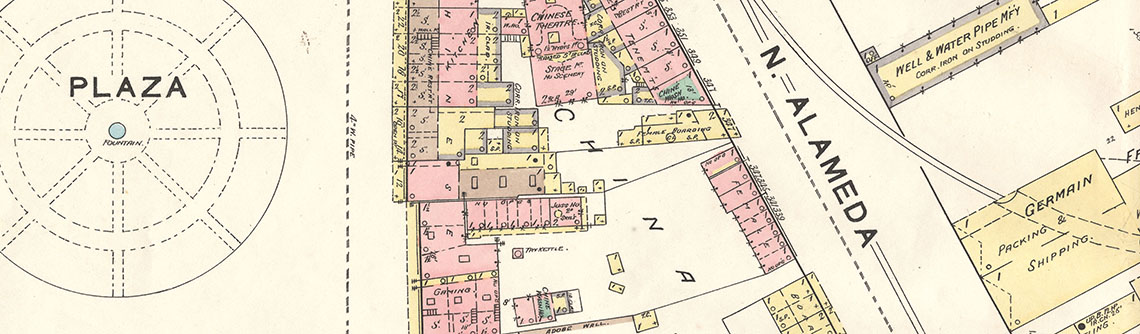 Map of Sanborn Plaza in LA