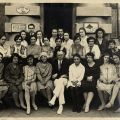 Group photograph outside Dental School, ca. 1930