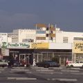 A strip mall of store fronts adjacent to the Crenshaw Plaza, circa 1980-1989. Roland Charles Collection, Box 78. 