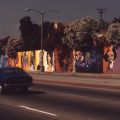 The Great Crenshaw Wall, an 800-foot mural that spans across the boulevard, 1998. Roland Charles Collection, Box 75.